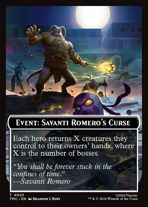 Event: Savanti Romero's Curse · Teenage Mutant Ninja Turtles Eternal Tokens 23/31