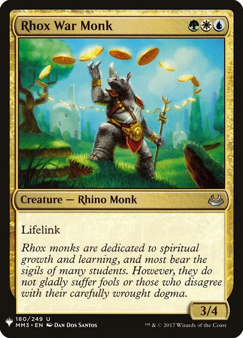 Rhox War Monk · The List MM3-180/5050