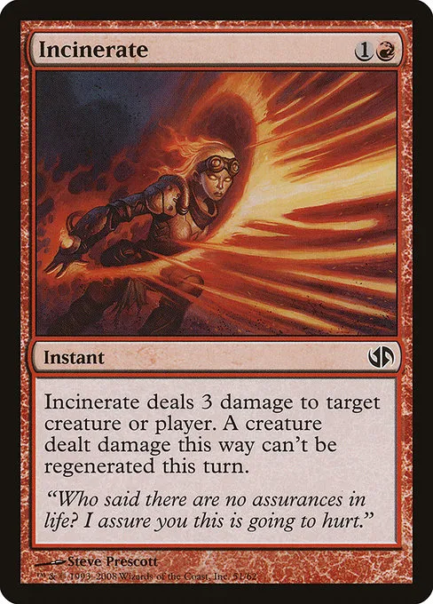 Incinerate · Duel Decks: Jace vs. Chandra 51/64