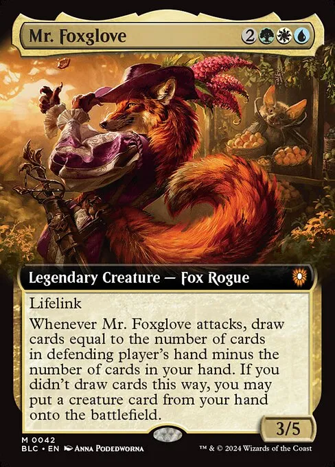 Mr. Foxglove · Bloomburrow Commander 42/356