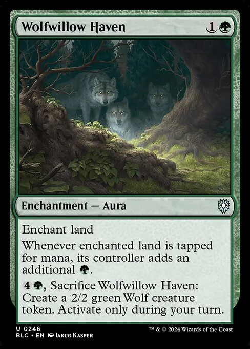 Wolfwillow Haven · Bloomburrow Commander 246/356