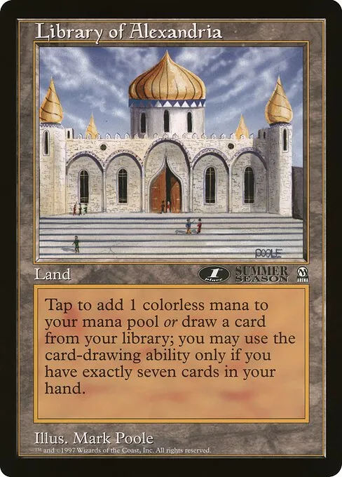 Library of Alexandria · Oversized League Prizes 11/83