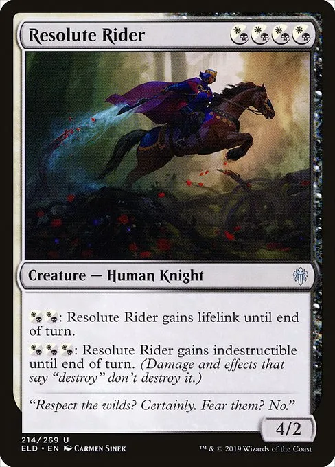 Resolute Rider · Throne of Eldraine 214/398