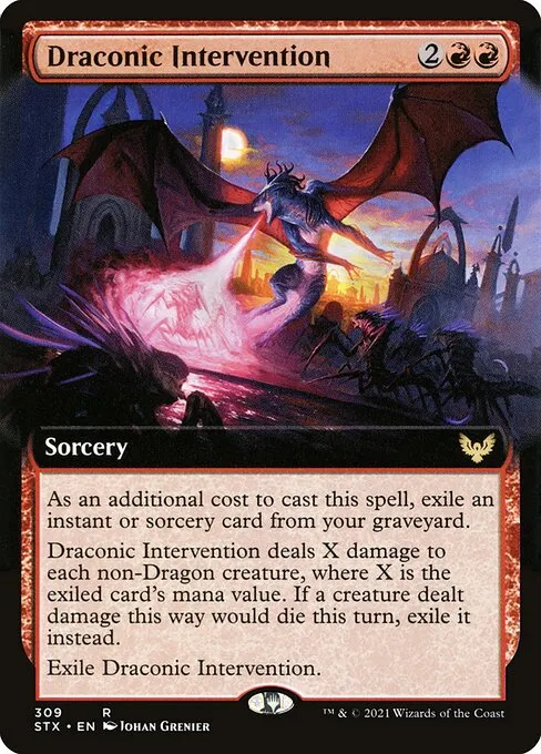 Draconic Intervention · Strixhaven: School of Mages 309/393
