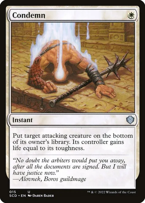Condemn · Starter Commander Decks 15/352