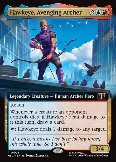 Hawkeye, Avenging Archer · Marvel Super Heroes Commander 405/9