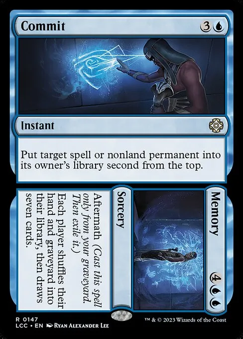 Commit // Memory · The Lost Caverns of Ixalan Commander 147/370