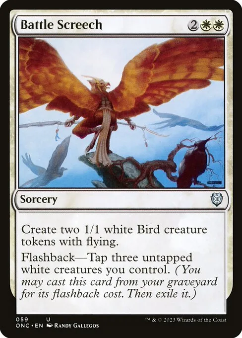 Battle Screech · Phyrexia: All Will Be One Commander 59/174