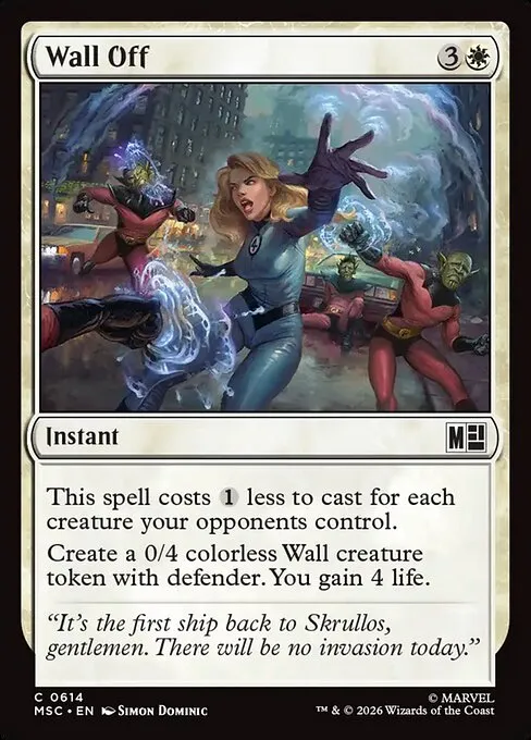 Wall Off · Marvel Super Heroes Commander 614/9