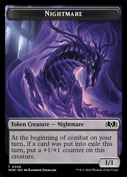 Nightmare · Wilds of Eldraine Tokens 6/18