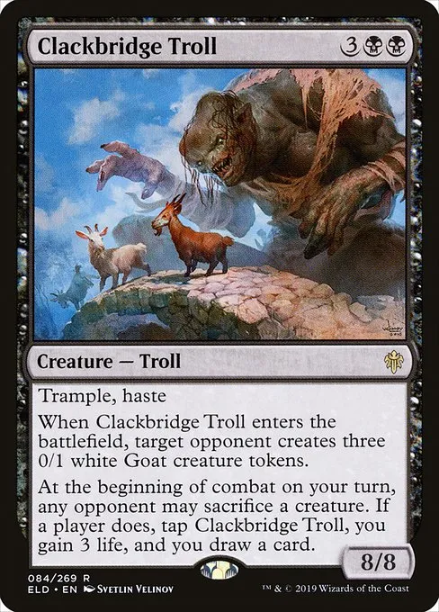 Clackbridge Troll · Throne of Eldraine 84/398