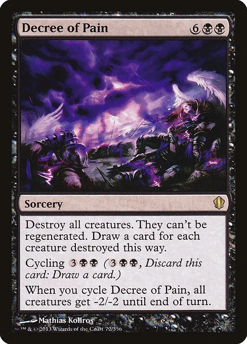 Decree of Pain · Commander 2013 72/356