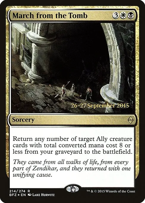 March from the Tomb · Battle for Zendikar Promos 214s/90
