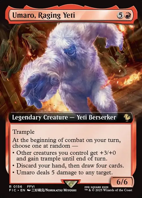 Umaro, Raging Yeti · Final Fantasy Commander 156/486