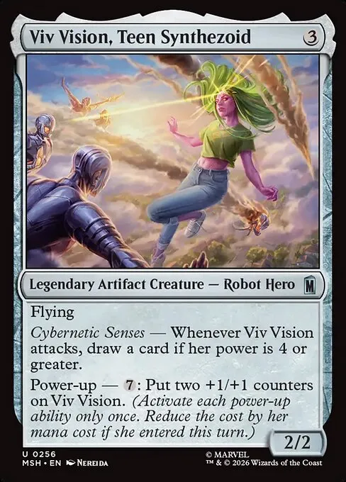 Viv Vision, Teen Synthezoid · Marvel Super Heroes 256/24