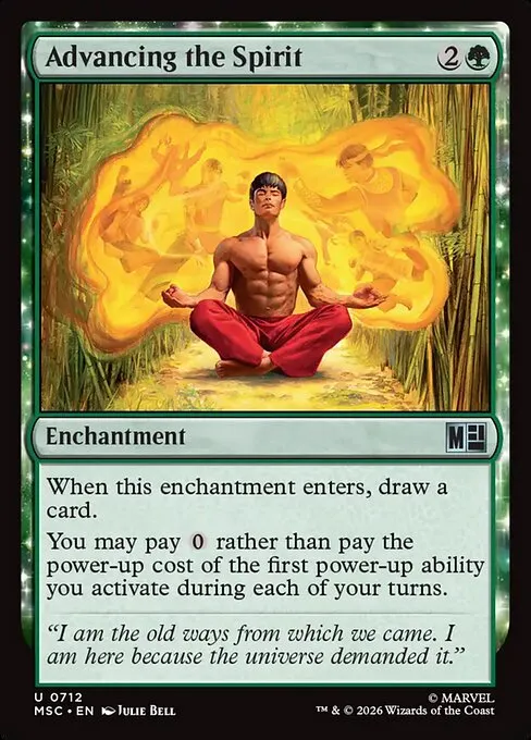 Advancing the Spirit · Marvel Super Heroes Commander 712/9