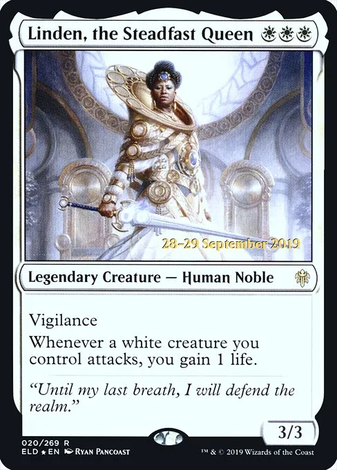 Linden, the Steadfast Queen · Throne of Eldraine Promos 20s/138
