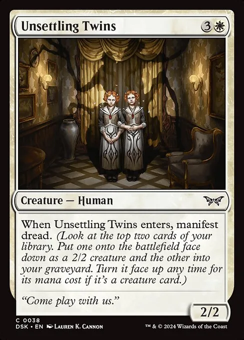 Unsettling Twins · Duskmourn: House of Horror 38/419