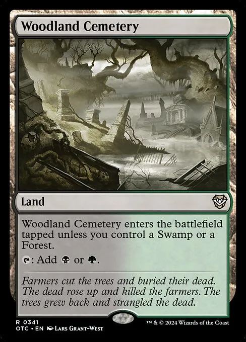 Woodland Cemetery · Outlaws of Thunder Junction Commander 341/342