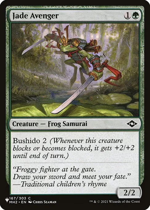Jade Avenger · The List MH2-167/5050