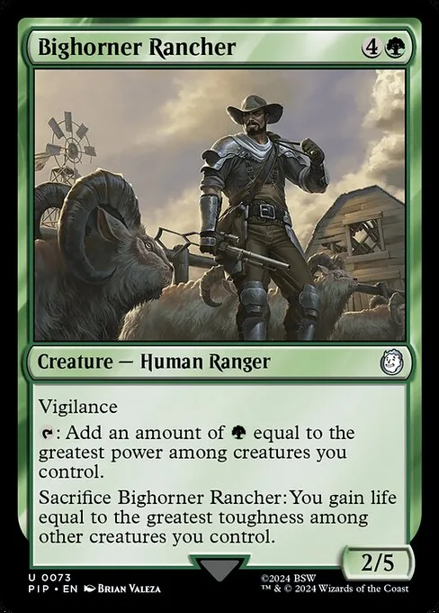 Bighorner Rancher · Fallout 73/1068