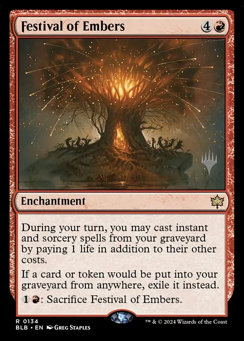 Festival of Embers · Bloomburrow Promos 134p/160
