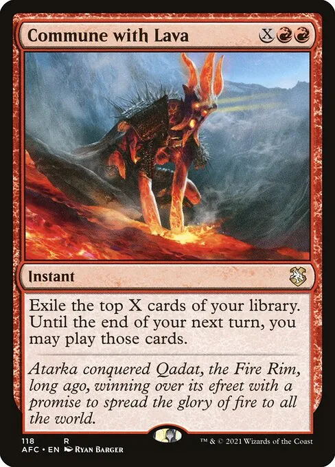 Commune with Lava · Forgotten Realms Commander 118/331
