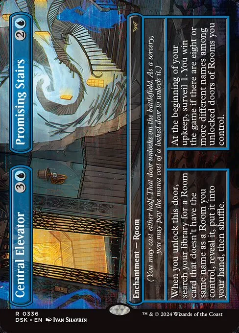 Central Elevator // Promising Stairs · Duskmourn: House of Horror 336/419