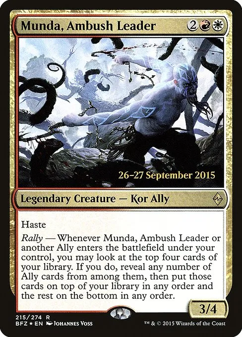 Munda, Ambush Leader · Battle for Zendikar Promos 215s/90