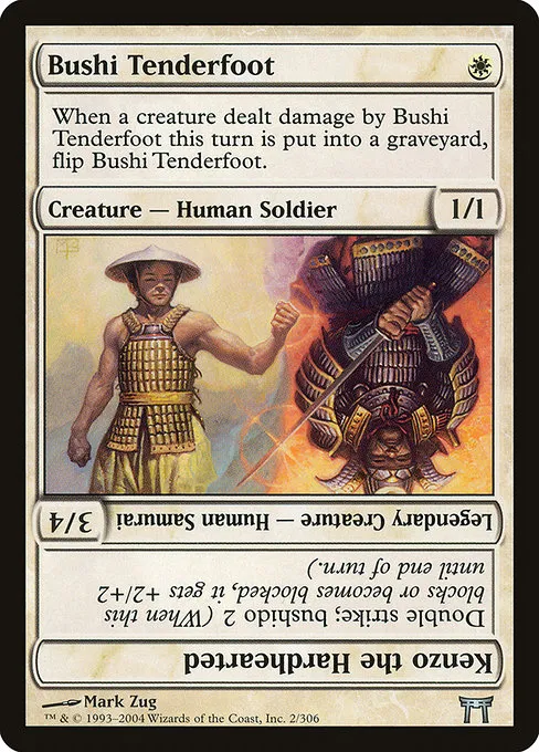 Bushi Tenderfoot // Kenzo the Hardhearted · Champions of Kamigawa 2/307