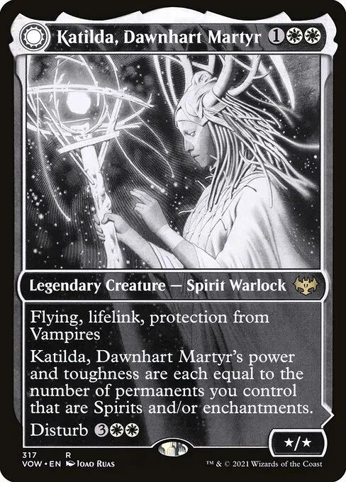 Katilda, Dawnhart Martyr // Katilda's Rising Dawn · Innistrad: Crimson Vow 317/423
