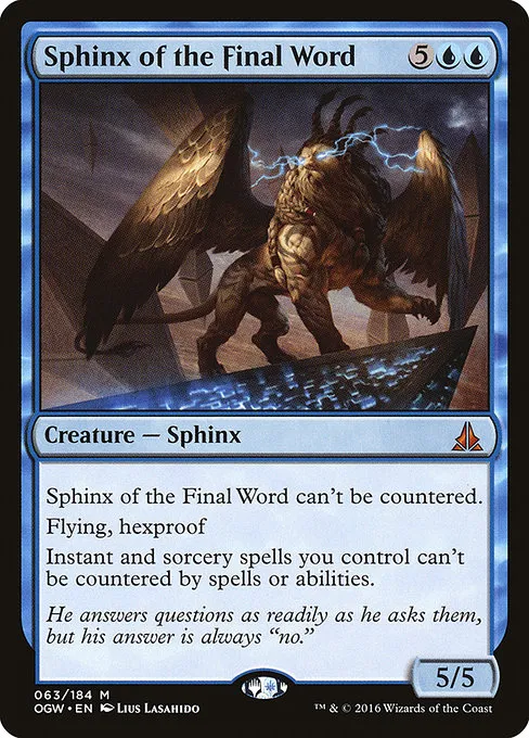Sphinx of the Final Word · Oath of the Gatewatch 63/187