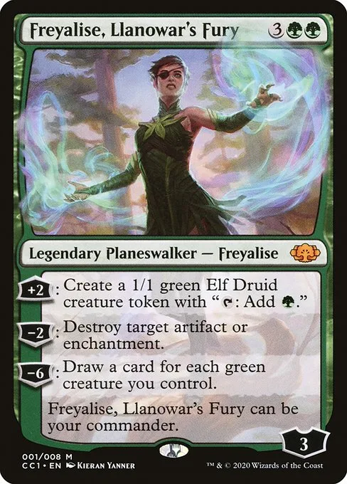 Freyalise, Llanowar's Fury · Commander Collection: Green 1/8