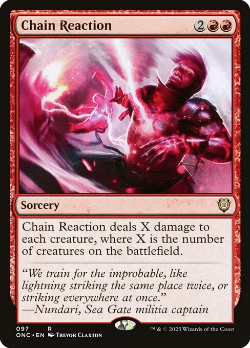 Chain Reaction · Phyrexia: All Will Be One Commander 97/174