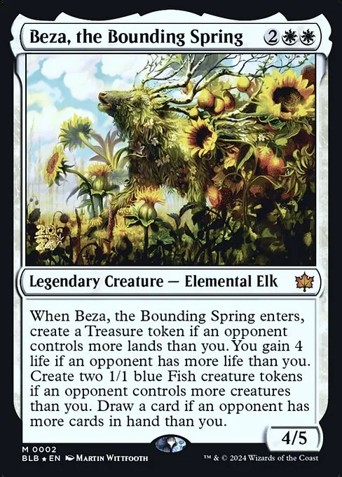 Beza, the Bounding Spring · Bloomburrow Promos 2s/160