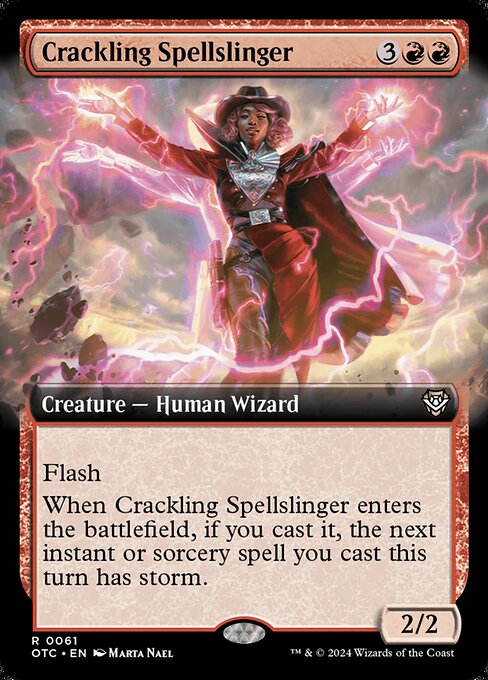 Crackling Spellslinger · Outlaws of Thunder Junction Commander 61/342