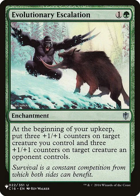 Evolutionary Escalation · The List C16-22/5050