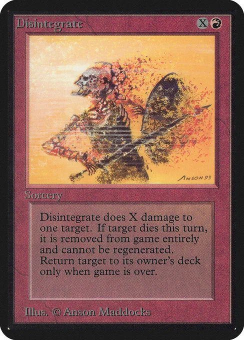 Disintegrate · Limited Edition Alpha 140/295