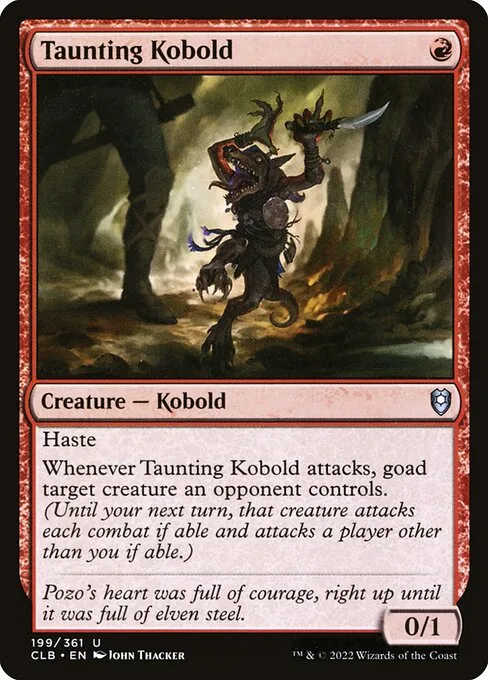 Taunting Kobold · Commander Legends: Battle for Baldur's Gate 199/936