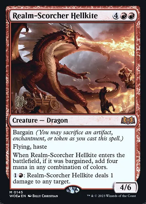Realm-Scorcher Hellkite · Wilds of Eldraine Promos 145s/160
