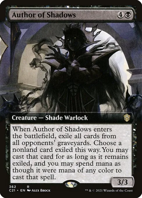 Author of Shadows · Commander 2021 362/409
