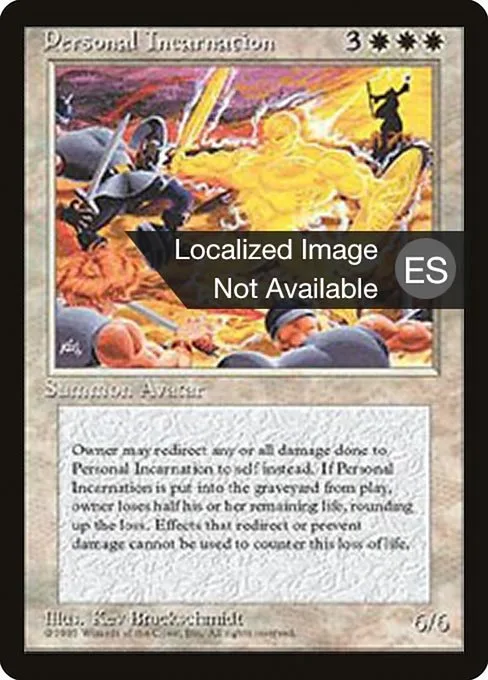 Personal Incarnation · Fourth Edition Foreign Black Border 40/378