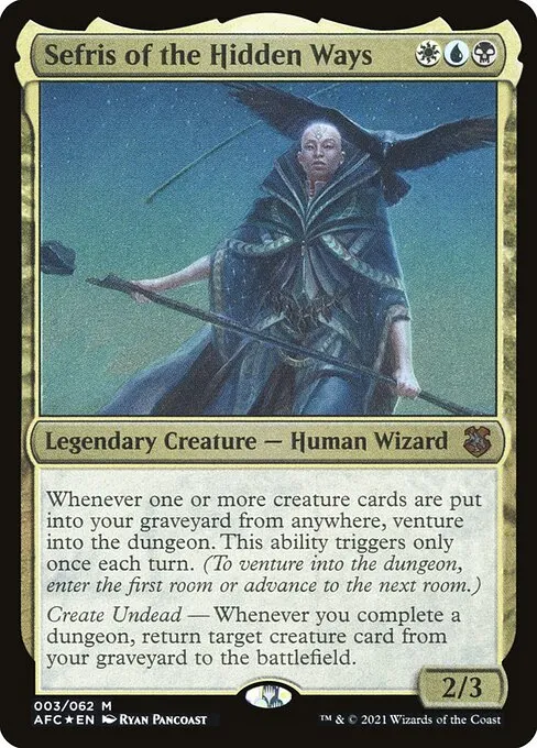 Sefris of the Hidden Ways · Forgotten Realms Commander Display Commanders 3/4