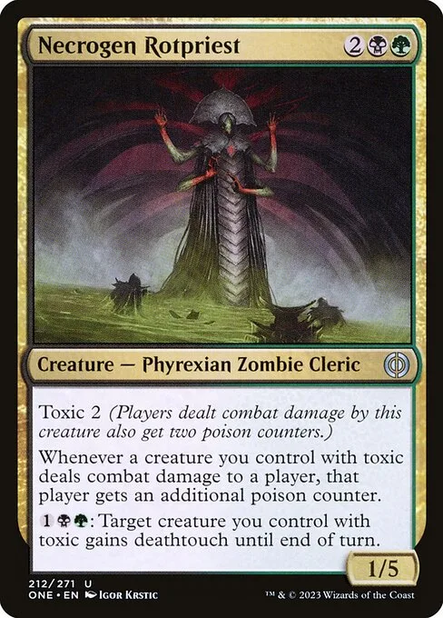 Necrogen Rotpriest · Phyrexia: All Will Be One 212/479