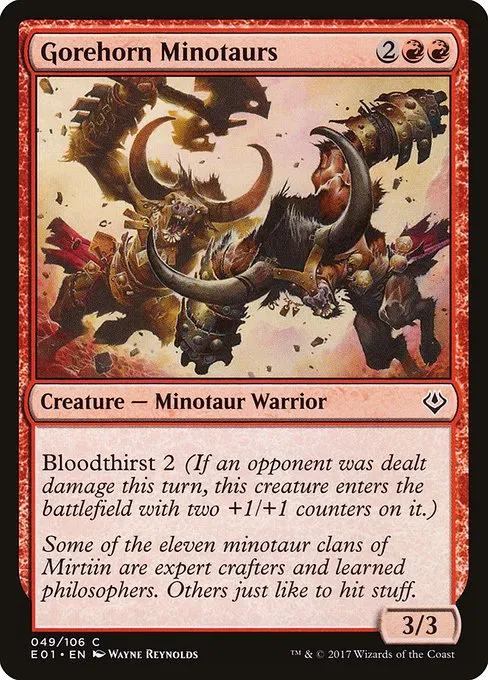 Gorehorn Minotaurs · Archenemy: Nicol Bolas 49/106
