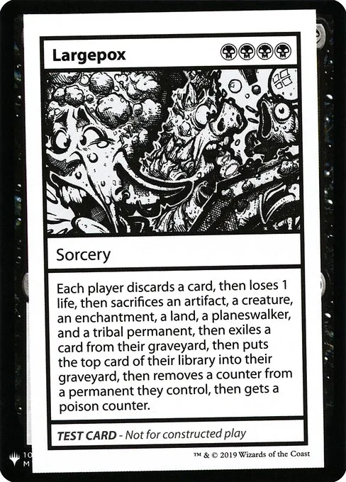 Largepox · Mystery Booster Playtest Cards 2019 44/121