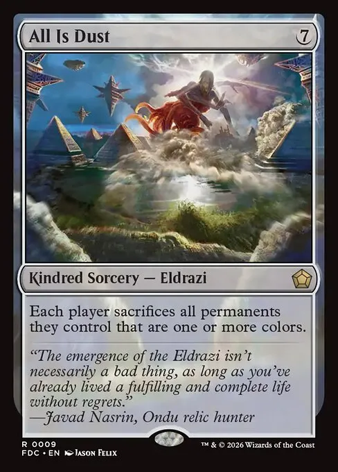 All Is Dust · Foundations Commander 9/3