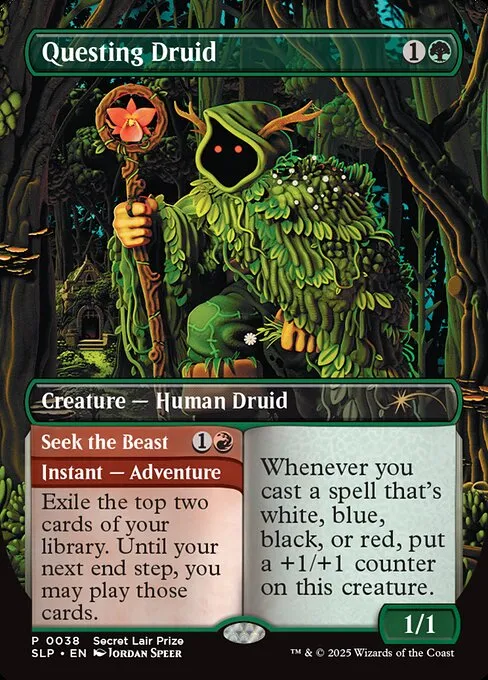 Questing Druid // Seek the Beast · Secret Lair Promo 38/51