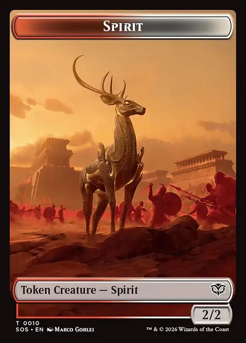 Spirit · Secrets of Strixhaven Tokens 10/14