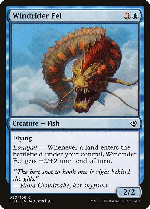 Windrider Eel · Archenemy: Nicol Bolas 30/106